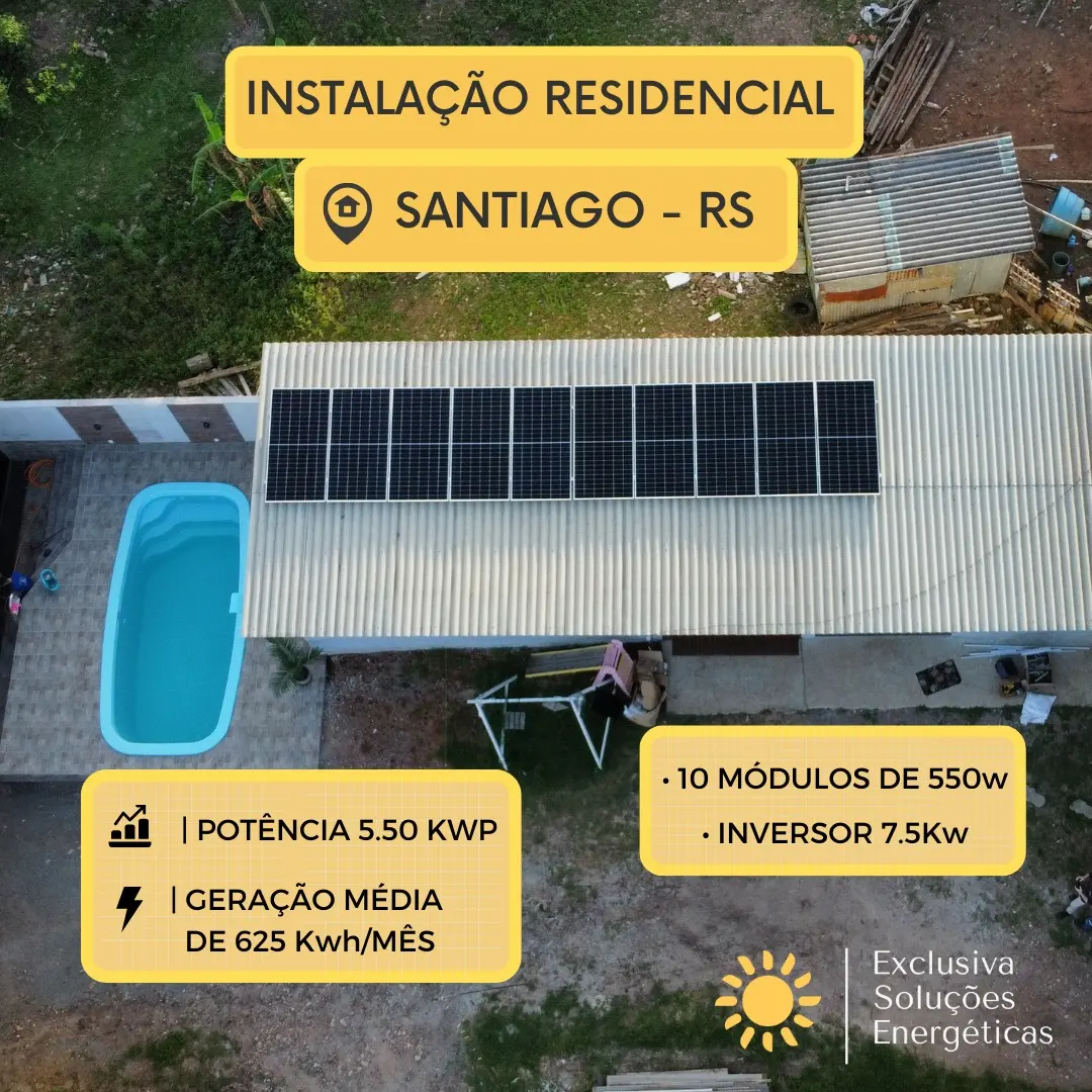 Instalação Residencial — Santiago — RS
